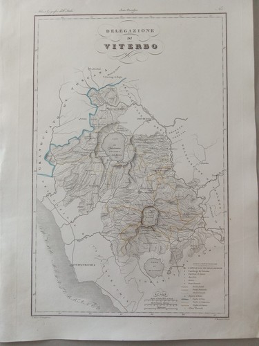Antica mappa delegazione - antica, di
