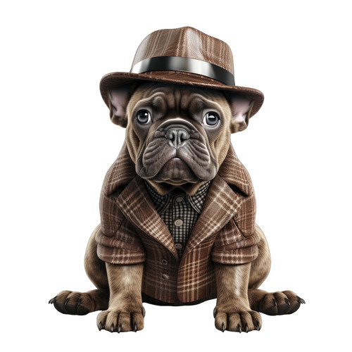 Bulldog francese cane auto