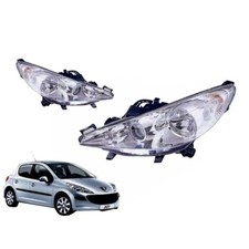 COPPIA FARI PEUGEOT 207 CON