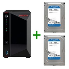 ASUSTOR NIMBUSTOR 2 AS5202T 2-Bay NAS 2xLAN 2,5GbE HDMI 2x WD 1TB SATA