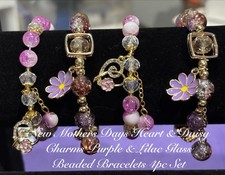 Bracciali con perline vetro - con,