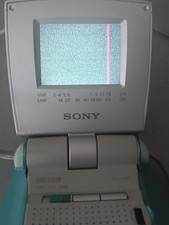 Vintage Sony FDL-250T Watchman TV LCD portatile a colori con cinturino RARO