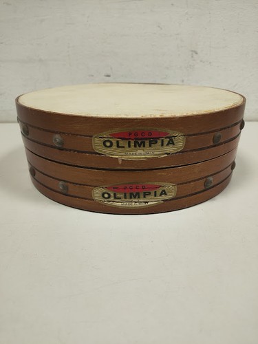 Coppia tamburelli legno - di,