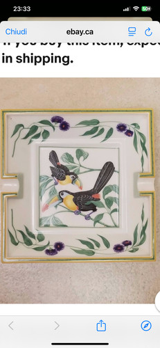 Posacenere vintage hermes - posacenere,