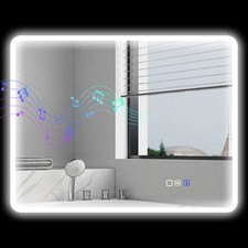 HOMCOM Specchio a Muro LED con