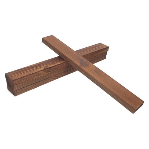 4pz strisce legno carbonizzato - 4pz,