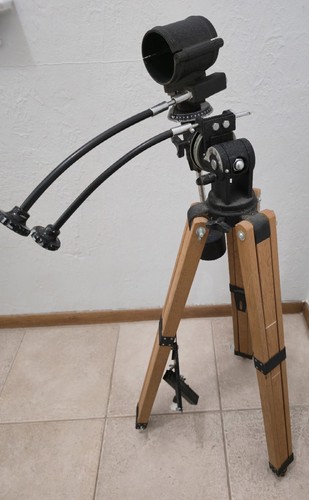 Telescopio vintage legno - telescopio, in