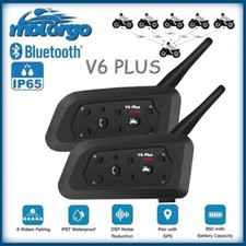 ?️ 2x Interfono Bluetooth per moto V6 Plus Impermeabile ?️