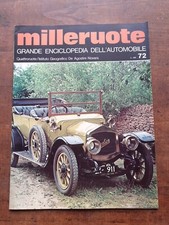 FASCICOLO MILLERUOTE ENCICLOPEDIA DELL'AUTOMOBILE QUATTRORUOTE/DE AGOSTINI 72