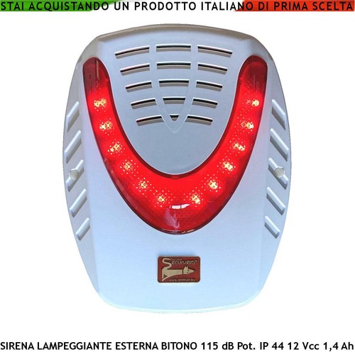 Sirena antifurto lampeggiatore - sirena,