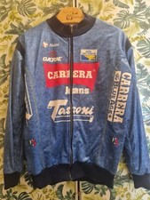 Giacca con zip Carrera X Tassoni vintage anni 90 bici ciclismo sport