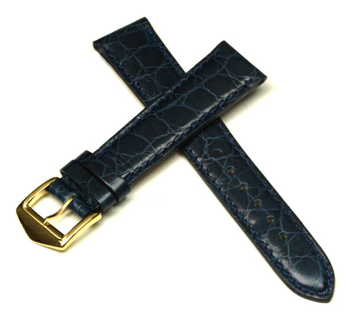 Bracciale pelle blu - in,