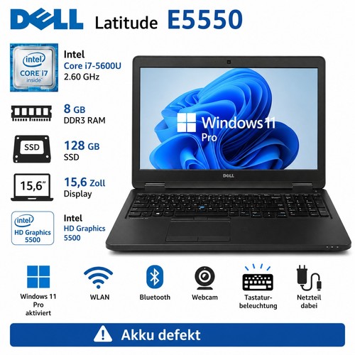Dell latitude e5550 - latitude, i7-5600u