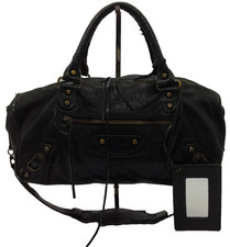 Borsa originale JP63 Balenciaga Classic The City 2WAY con tracolla e specchio dal Giappone