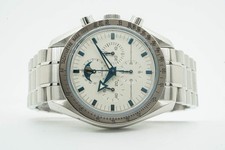 Omega Speedmaster Moonphase Broad Arrow Professional 357520 3575.20 White Dia...
