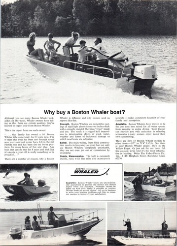 Pubblicità boston whaler - boston,