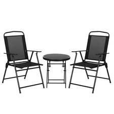 Outsunny Set Bistrot Sedie e