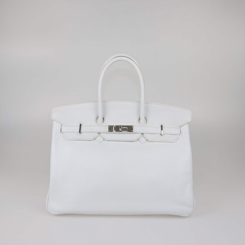 Hermes white clemence leather - white,