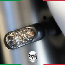 ?? KIT 2 MINI FRECCE INDICATORI LED MOTO HARLEY CUSTOM CAFE RACER OMOLOGATE