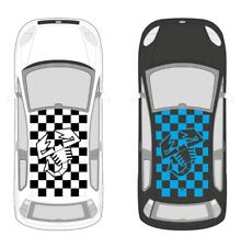 ABARTH adesivi sticker decalcomania per tetto punto 500 in varie colorazioni