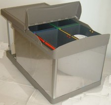 Pattumiera inox differenziata - pattumiera,