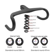 Per SL6 Telaio Tondo Standard Cavo Interno Bici da Strada Carbonio Integrato Drop Bar
