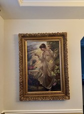 Dipinto olio figurativo nudo