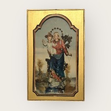 Quadro Madonna del Rosario Fotografia LAF su Legno 19x12 cm