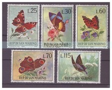 San marino 1963 farfalle - farfalle, e