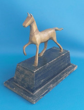 1930 SCULTURA FUSIONE IN BRONZO CAVALLO STILIZZATO STILE MARINO MARINI