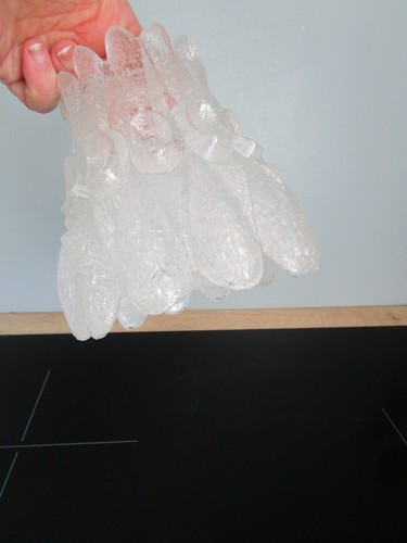 Abat jour tulipe en verre - ,