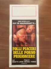 119s,LOCANDINA,FOLLI PIACERI DELLE PORNO PRIGIONIERE,Gefangene Frauen,B.LAHAIE