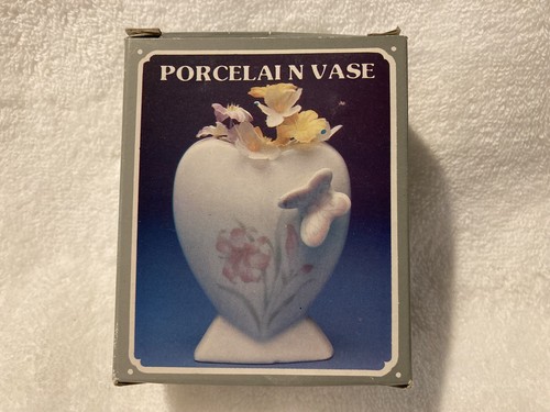 Vaso porcellana fiori - , e