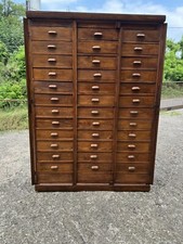 Mobile Schedario Rovere Antico Vintage Notaio 