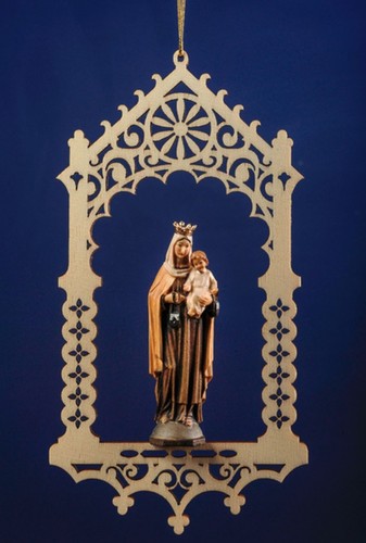 Statua madonna del carmelo - del,