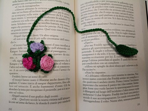 Segnalibro roselline idea - segnalibro,
