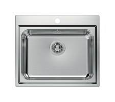 Foster Evo 3217000 Lavello Cucina 1 Vasca Inox Spazzolato Incasso 60x50 cm