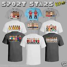 T-shirt uomo VIPwees cotone di qualità ispirata allo sport caricature scegli design