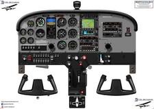Cessna 172 Poster Cockpit -
