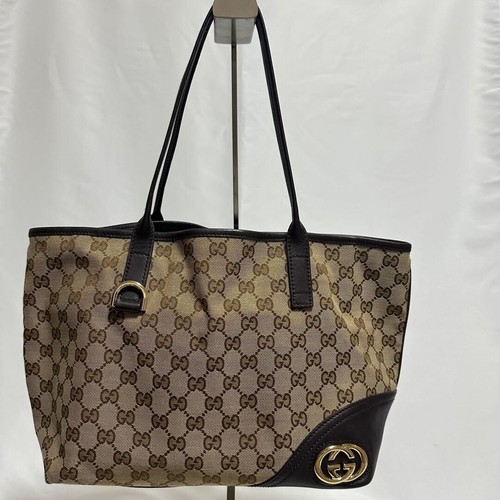 Gucci tote bag tela - tela, pelle