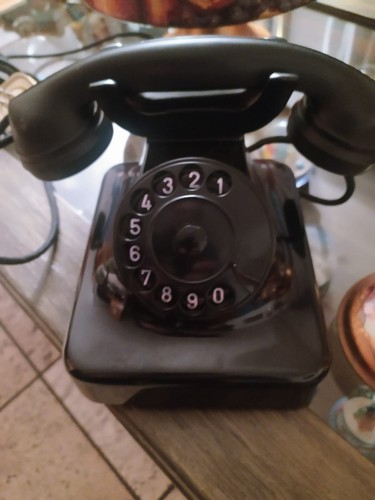Telefono bachelite nero sip - bachelite,