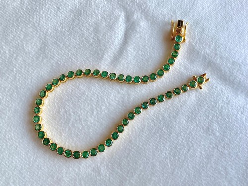 Bracciale tennis oro giallo - , 14