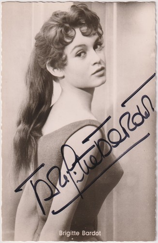 Brigitte bardot autografo - bardot,