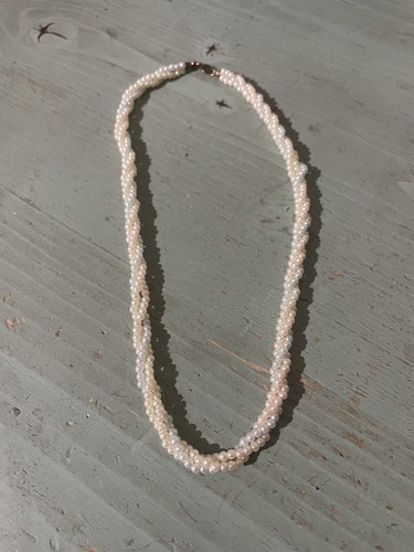 Collana intrecciata perline - collana,