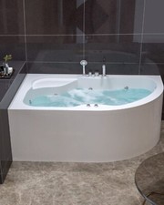 Vasca Idromassaggio Angolare cm 100x150 versione Sinistra - Rubinetteria esclusa