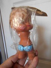 BAMBOLA VINTAGE ANNI 80 SUN BUNNIES 6" MESSICO vinile PLASTIC BOY IKB JAPAN CONFEZIONE NUOVA