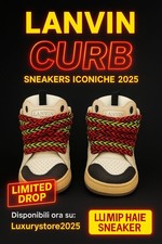 LANVIN CURB Leather Sneakers