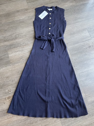 Abito midi maglia costine - midi, in