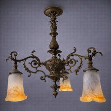 Lampadario d'epoca Art Nouveau