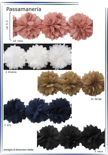 Passamaneria fiori elegante - passamaneria,